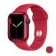 Watch Series 7, 45 мм, корпус из алюминия красного цвета, спортивный ремешок (PRODUCT)RED (MKN93) - фото