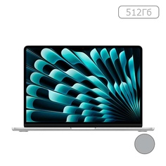 Apple MacBook Air 13" (M3, 8C CPU, 10C GPU, 2024) 8 ГБ, 512 ГБ SSD, Silver (MRXR3)