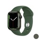 Watch Series 7, 41 мм, корпус из алюминия зеленого цвета, спортивный ремешок «зелёный клевер» - фото