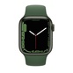Watch Series 7, 45 мм, корпус из алюминия зеленого цвета, спортивный ремешок «зелёный клевер» (MKN73) - фото 1