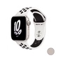 Apple Watch Nike SE (2022), 40 мм, корпус из алюминия цвета «сияющая звезда», спортивный ремешок Nike цвета «Чистая платина/Чёрный» - фото