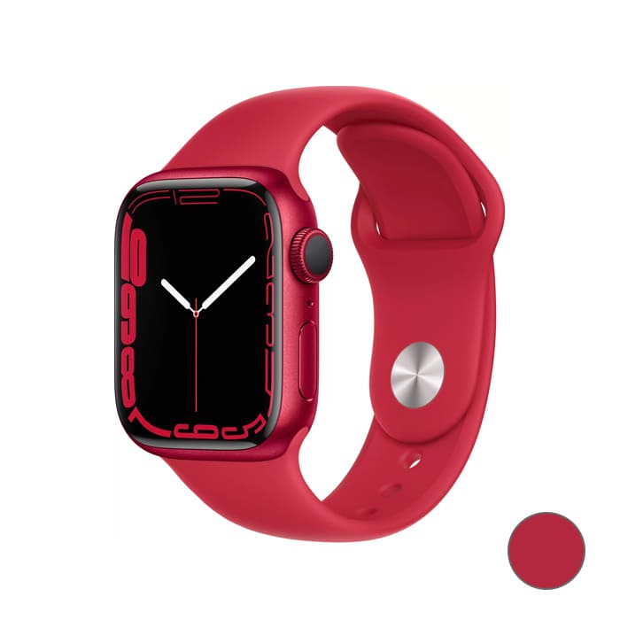 Watch Series 7, 41 мм, корпус из алюминия красного цвета, спортивный ремешок (PRODUCT)RED