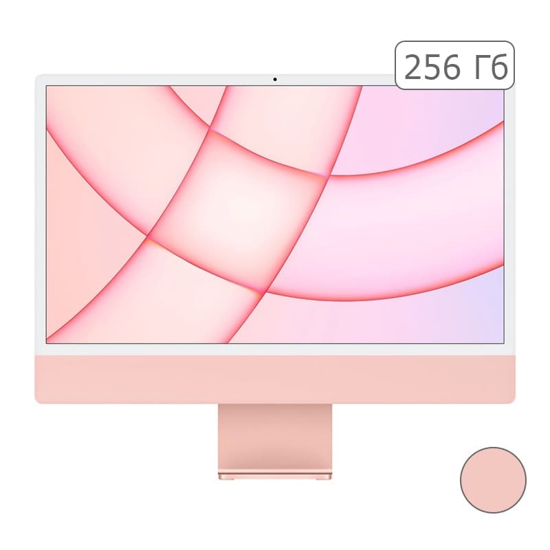 iMac 24" Retina 4,5K, M1 8C CPU, 7C GPU, 8 ГБ, 256 ГБ SSD, розовый