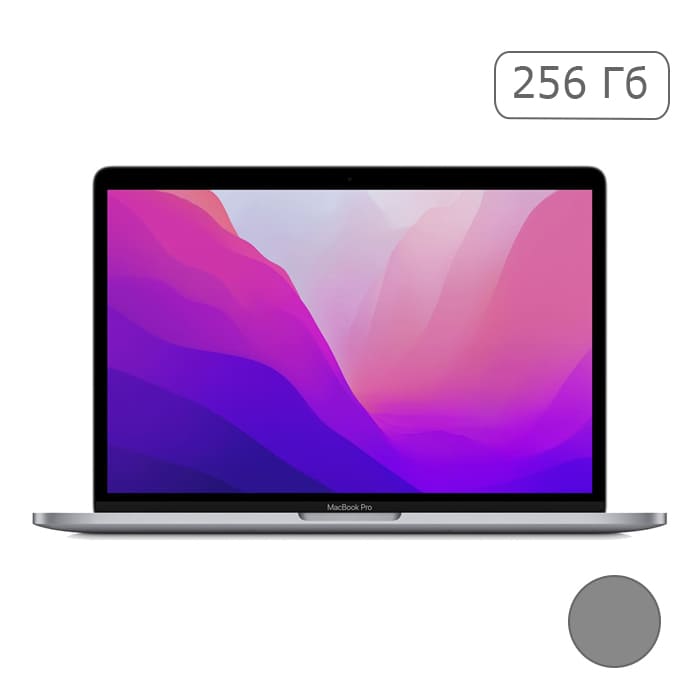 MacBook Pro 13" (M2, 2022) 8 ГБ, 256 ГБ SSD, Touch Bar, Space Gray (MNEH3)