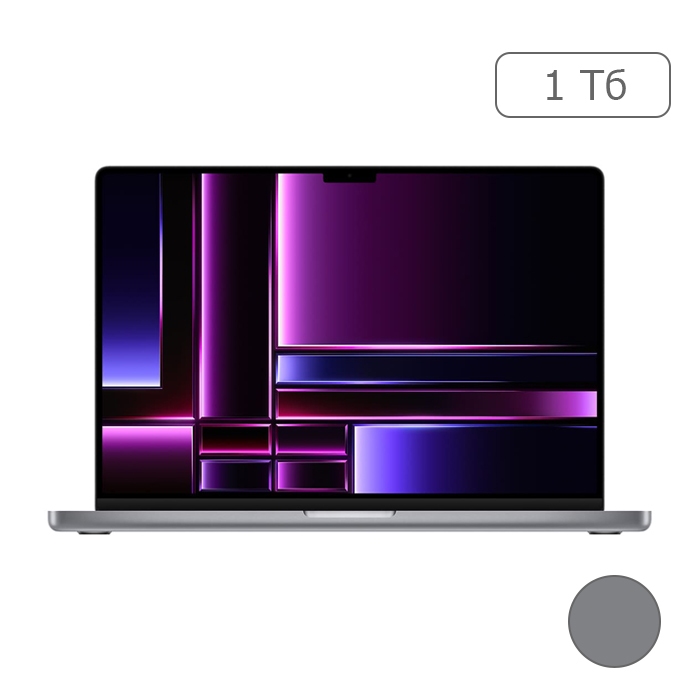 Apple MacBook Pro 16" (M2 Pro 12C CPU, 2023) 16 ГБ, SSD 1 ТБ, серый космос