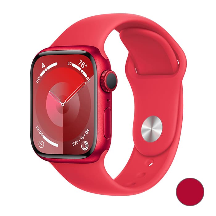 Watch Series 9, 45 мм корпус из алюминия цвета «(PRODUCT)RED™», спортивный ремешок «(PRODUCT)RED™»