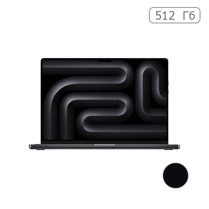 Apple MacBook Pro 16" (M3 Pro 12C CPU, 2023) 36 ГБ, SSD 512 ГБ, космический чёрный